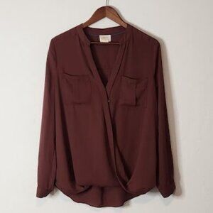 Maeve Women's Long Sleeve Blouse Size 8